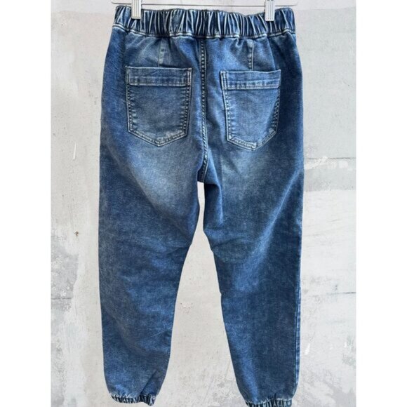 Bootlegger High Rise Denim Joggers  27 - Picture 4 of 6